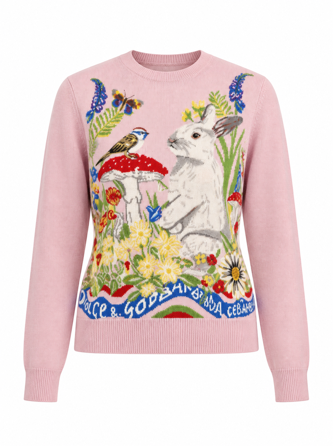 Dolce & Gabbana Multicolor Cashmere Sweatshirt