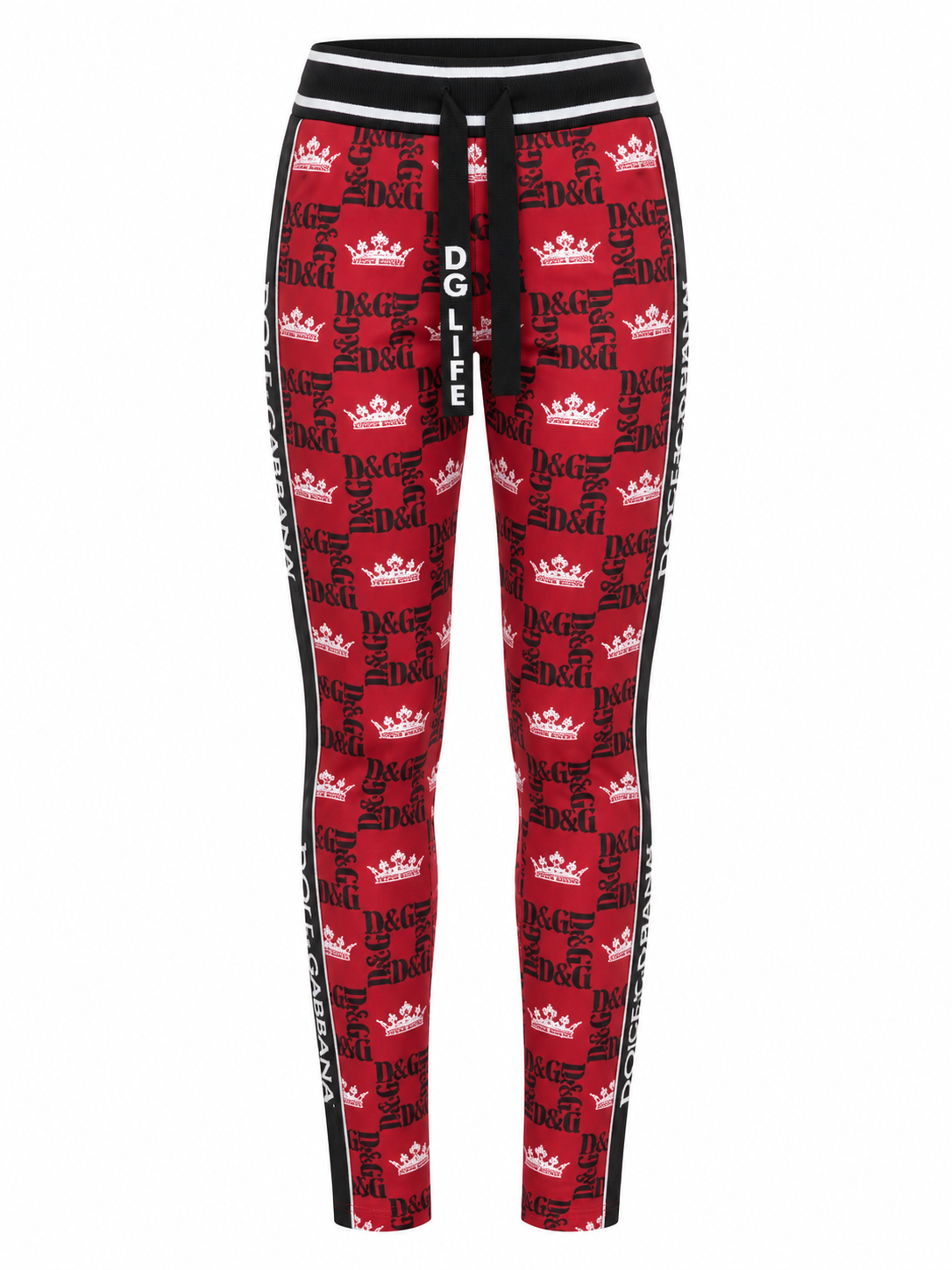 Dolce & Gabbana Red Polyester Leggings
