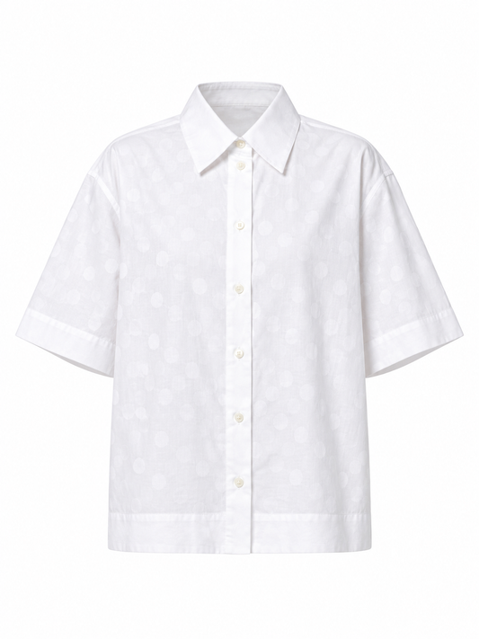 Dolce & Gabbana White Cotton Shortsleeve Shirt